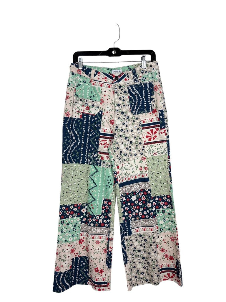 ANNIEWEAR PATCHWORK FLORAL JEANS