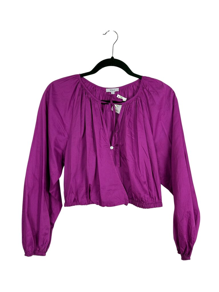RAILS CROPPED COTTON BLOUSE
