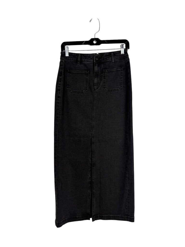 LOFT HIGH RISE DENIM MAXI SKIRT