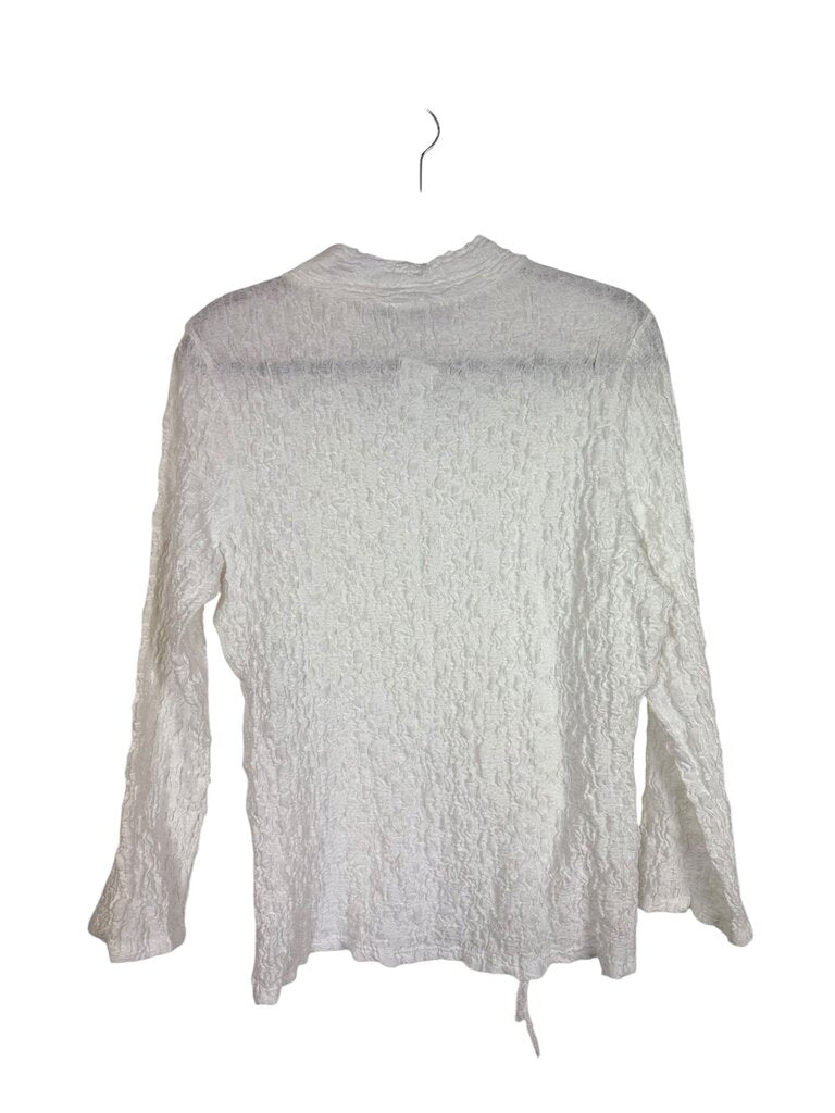 BIMBA Y LOLA LACE UP CRINKLE BLOUSE