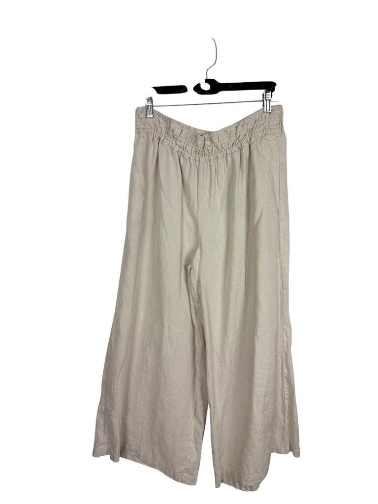 ANTHROPOLOGIE WIDE LEG LINEN PANTS