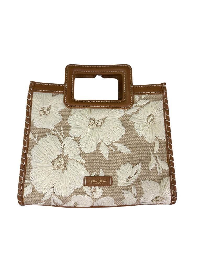 SPARTINA STRAW EMBROIDERED HANDBAG