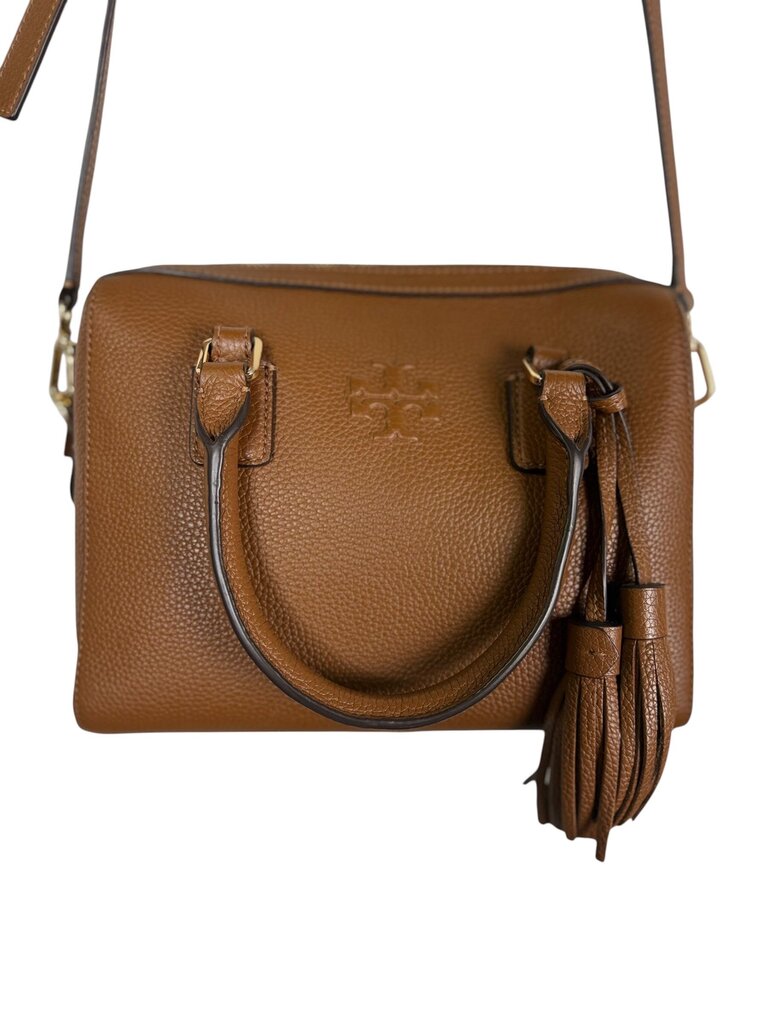 TORY BURCH PEBBLE LEATHER SATCHEL