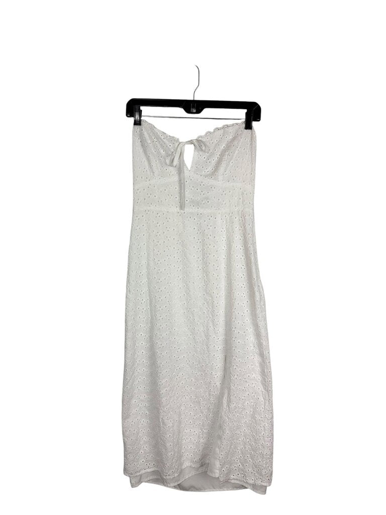 LULUS STRAPLESS EYELET DRESS