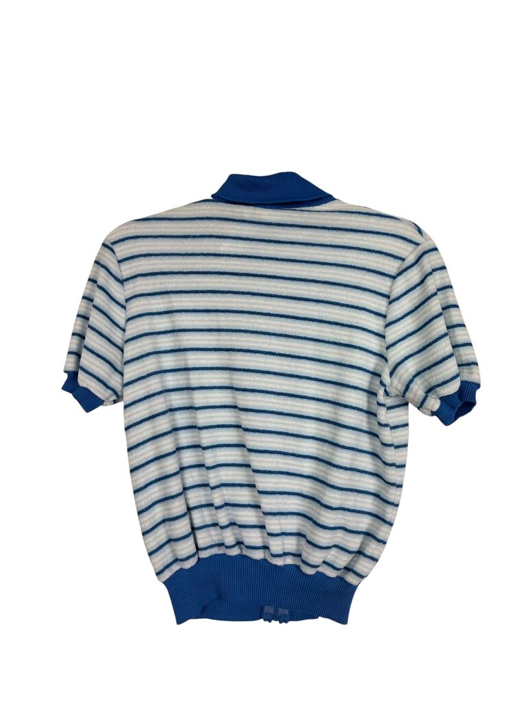 LEAP STRIPED ZIP UP TOP
