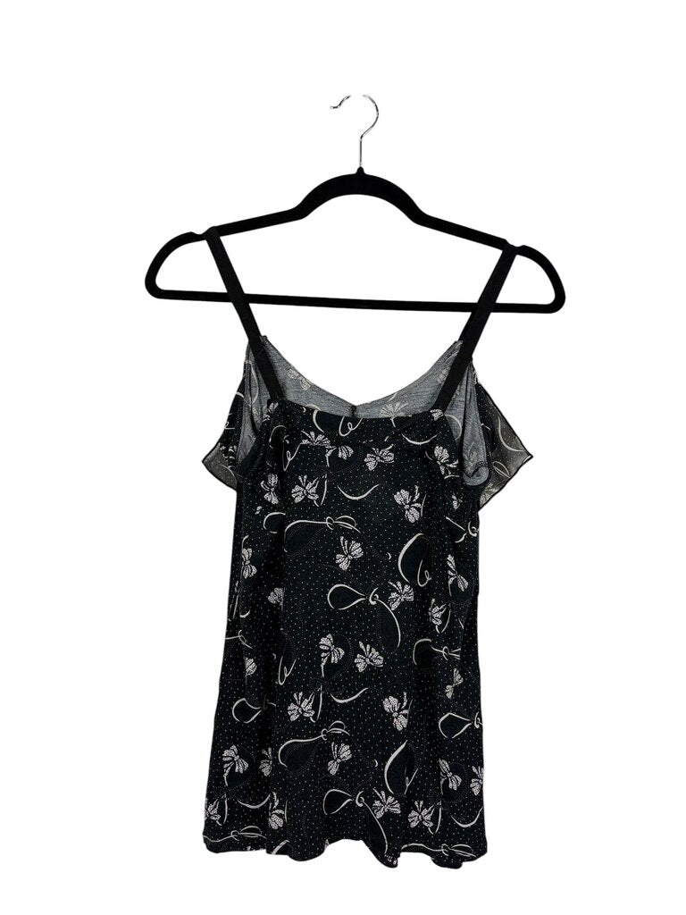 LC LAUREN CONRAD BOW PRINT TANK