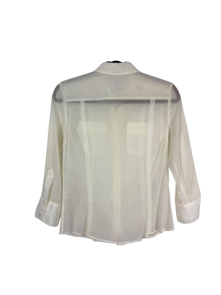 THEORY SHEER BUTTON DOWN