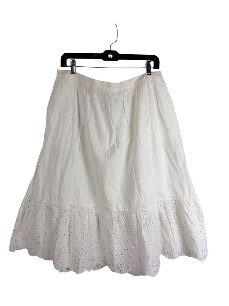 J.CREW EYELET HEM MINI SKIRT