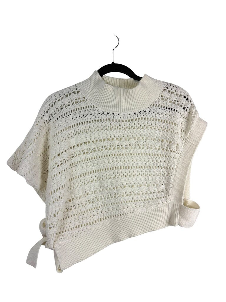 MAEVE ASYMMETRICAL KNIT SWEATER