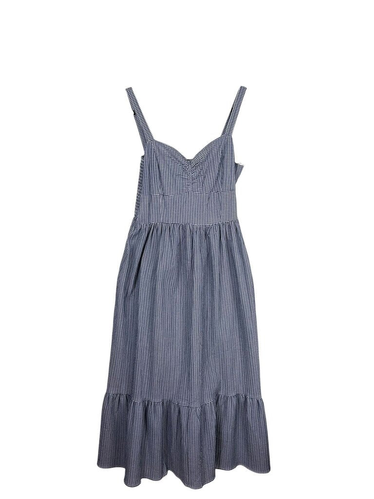 DRAPER JAMES GINGHAM MIDI DRESS