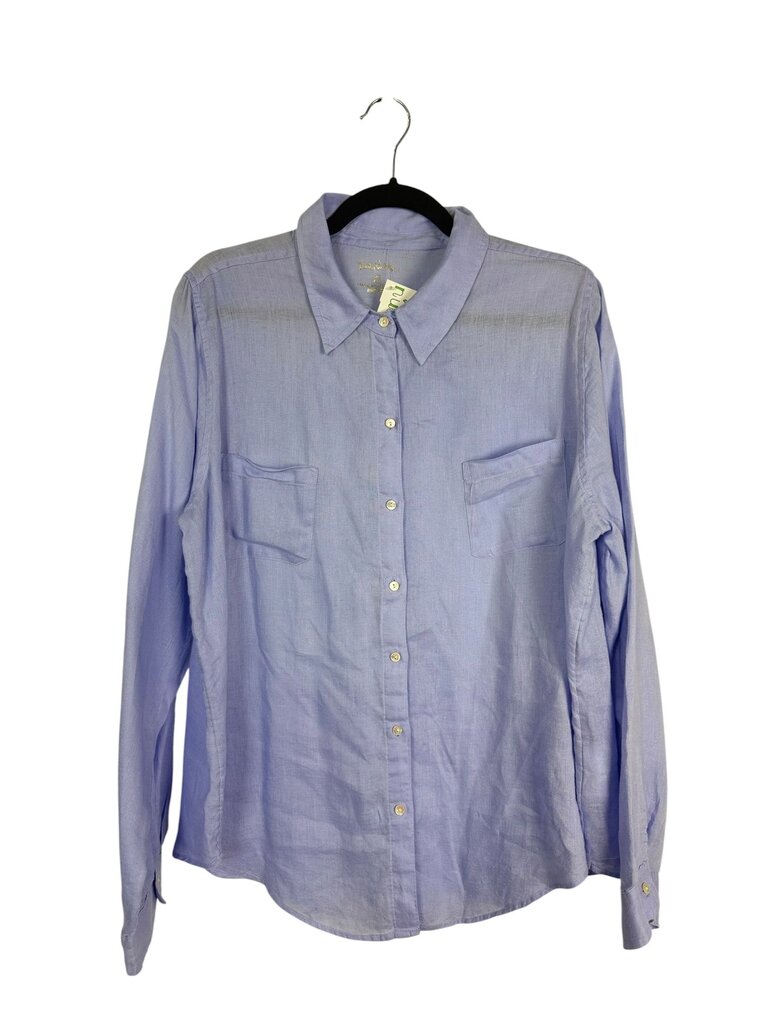 LILLY PULITZER LINEN BUTTON DOWN