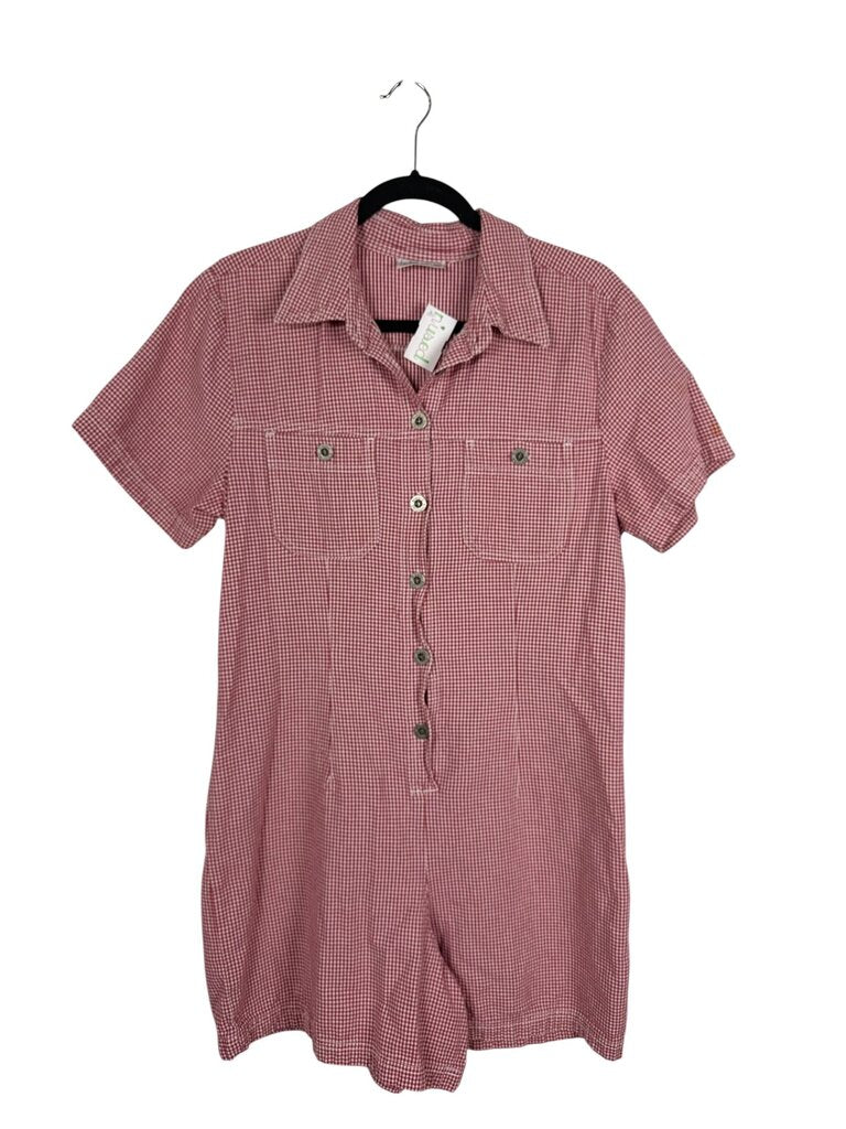 BASIC EDITIONS GINGHAM ROMPER