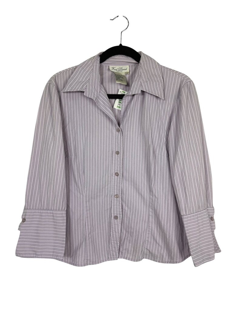 FRED DAVID PINSTRIPE BUTTON DOWN