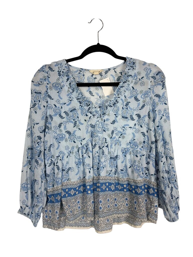 LUCKY BRAND FLORAL BLOUSE