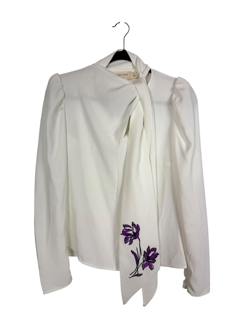 EXQUISE TIE NECK BLOUSE