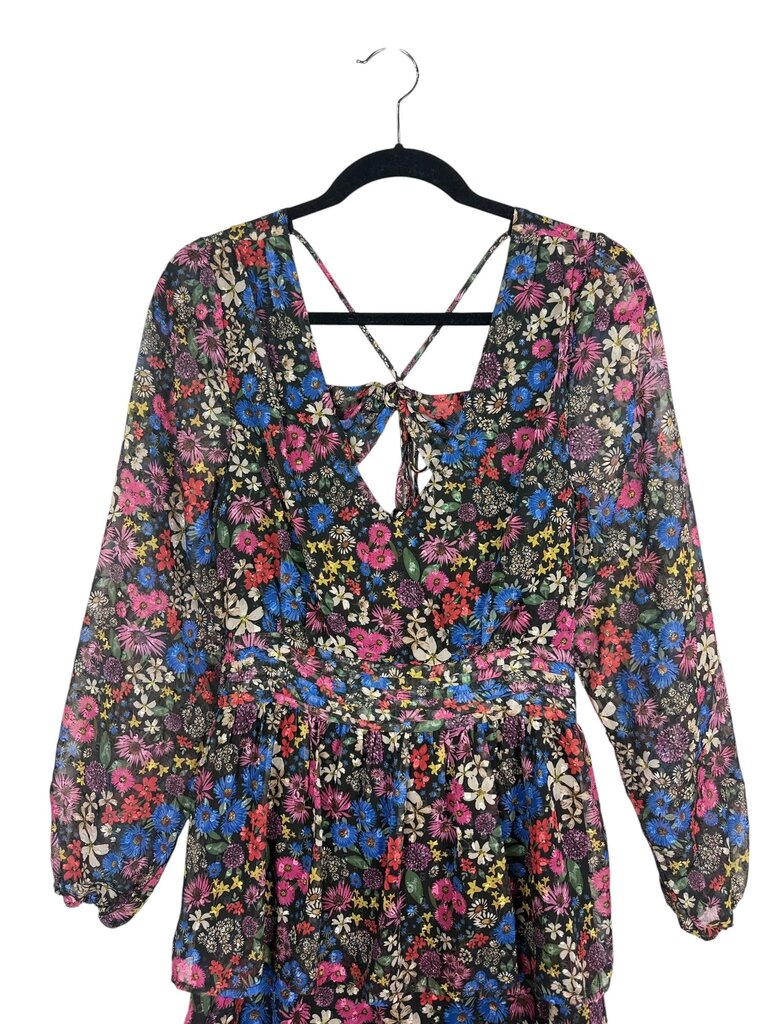 KOKO + MASON FLORAL TIERED MAXI DRESS