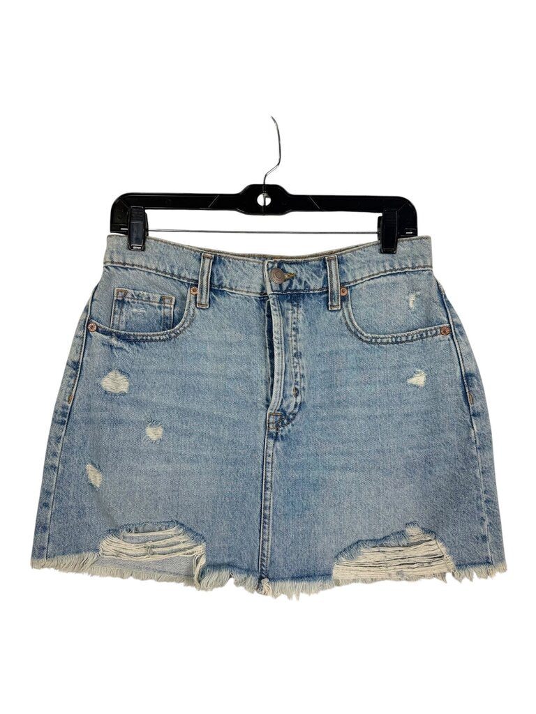 AEROPOSTALE DISRESSED DENIM SKIRT