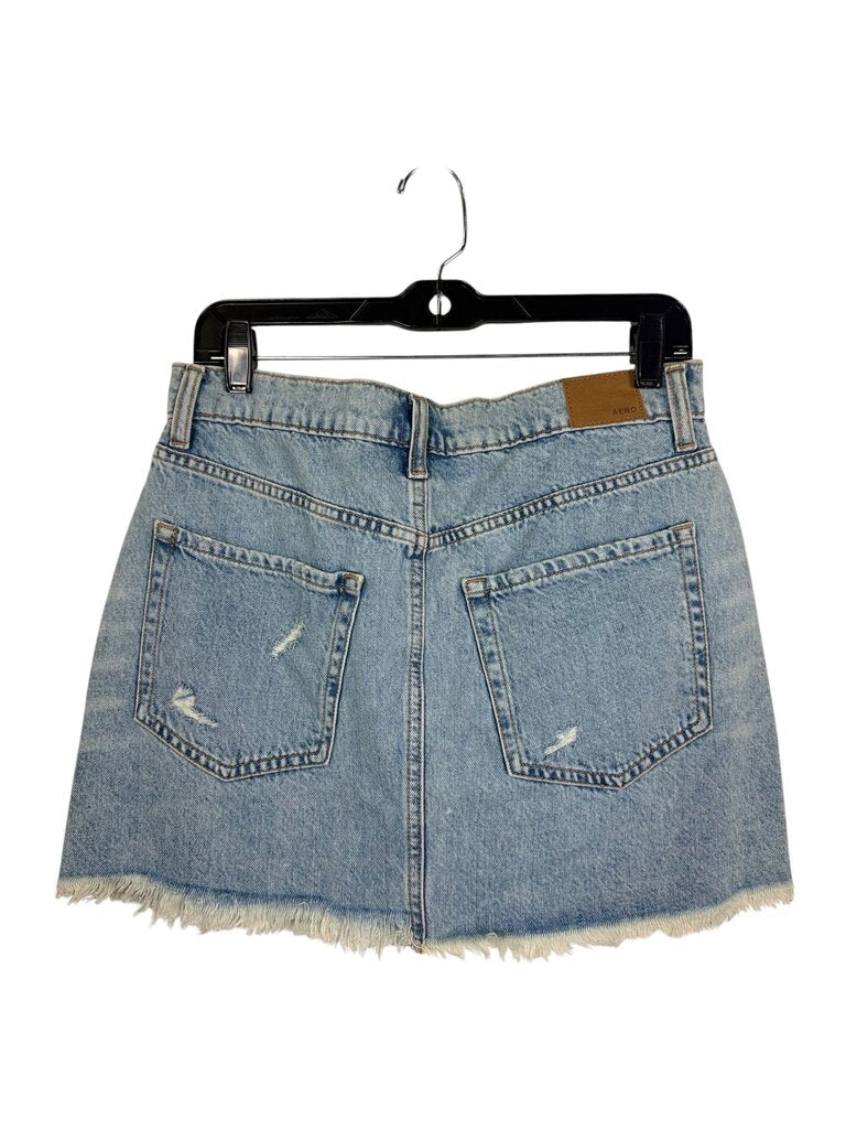 AEROPOSTALE DISRESSED DENIM SKIRT