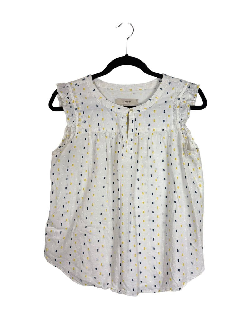LOFT POLKA DOT PRINT TOP