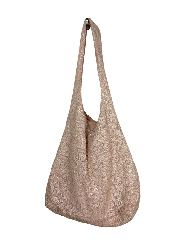ALICE & OLIVIA SHIMMER MESH HOBO BAG
