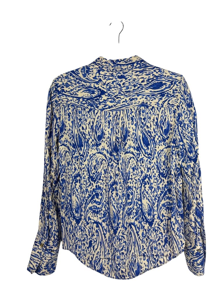 ZARA ABSTRACT PAISLEY BUTTON DOWN