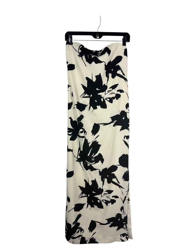 VICI FLORAL STRAPLESS DRESS