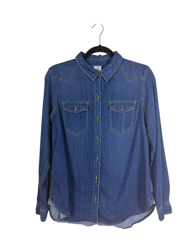 CABI DENIM BUTTON DOWN