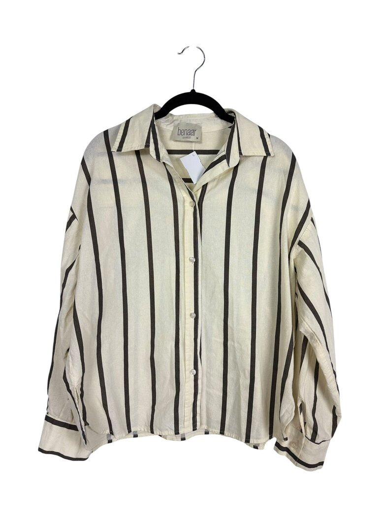 BENAAR LOS ANGELES STRIPED BUTTON DOWN