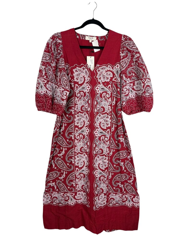 SEA NEW YORK HANDKERCHIEF MIDI DRESS
