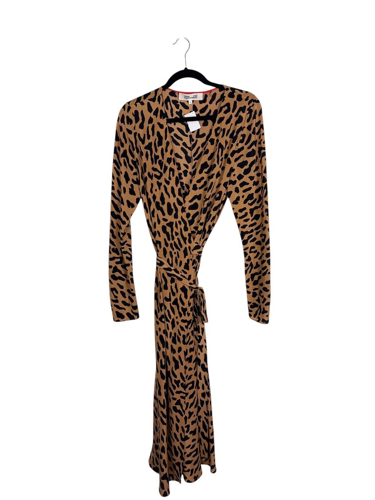 DIANE VON FURSTENBURG SPECKLE PRINT WRAP DRESS