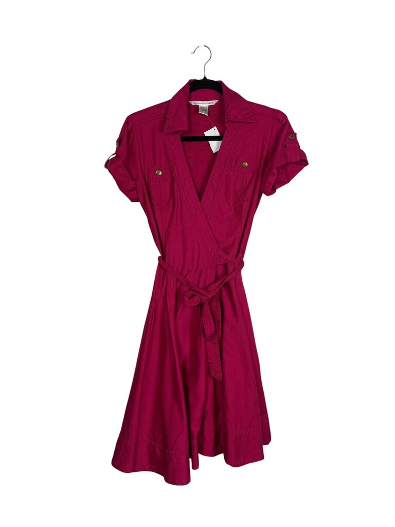 DIANE VON FURSTENBURG BUTTON WRAP DRESS