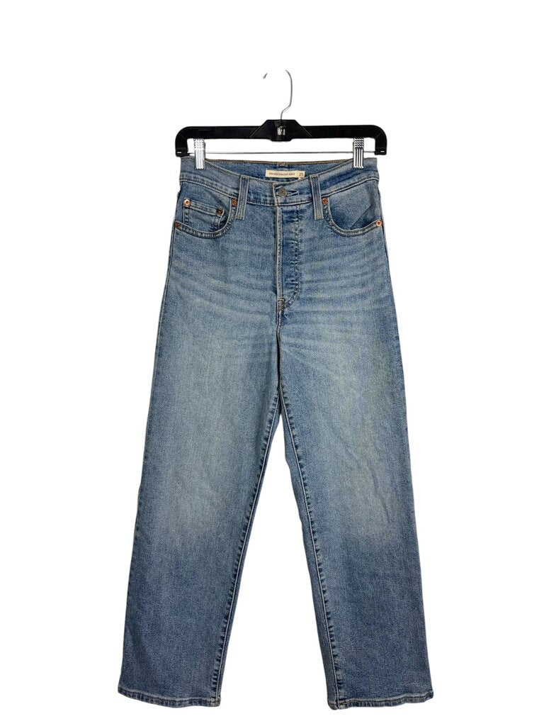 LEVI'S RIBCAGE ANKLE STRAIGHT LEG JEANS