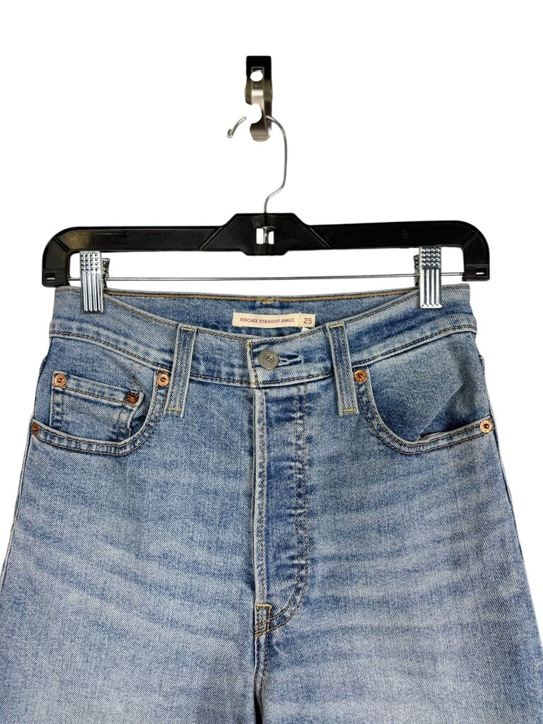 LEVI'S RIBCAGE ANKLE STRAIGHT LEG JEANS
