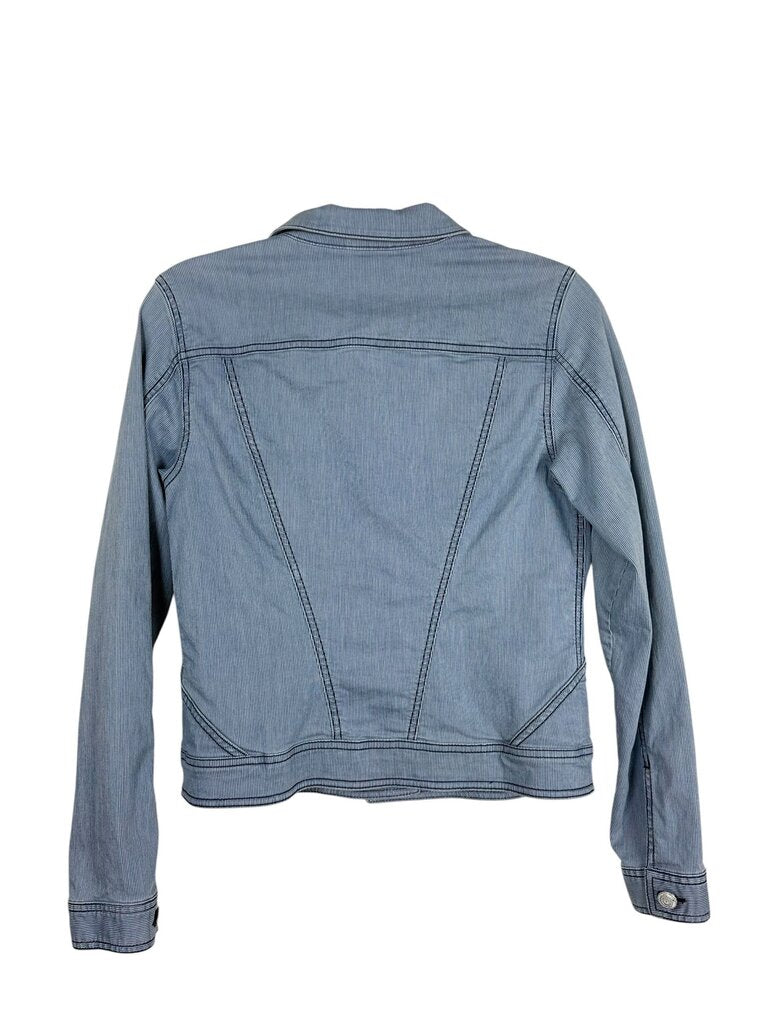 CABI STRIPED DENIM JACKET