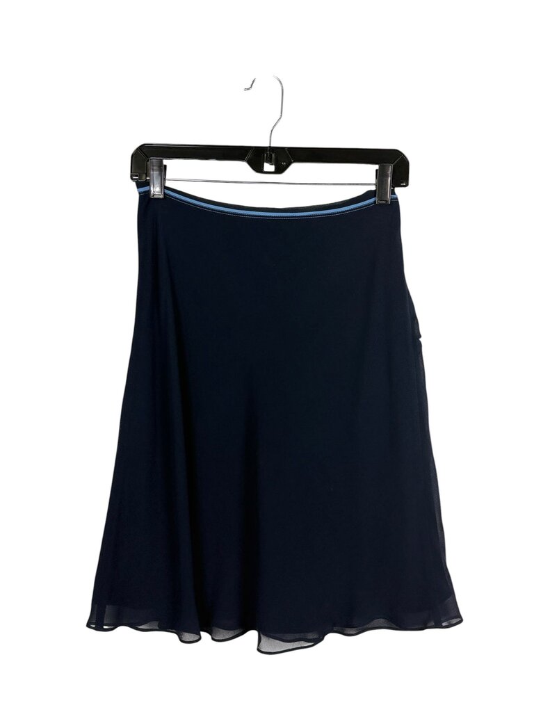 ANN TAYLOR ROSE PRINT SILK SKIRT