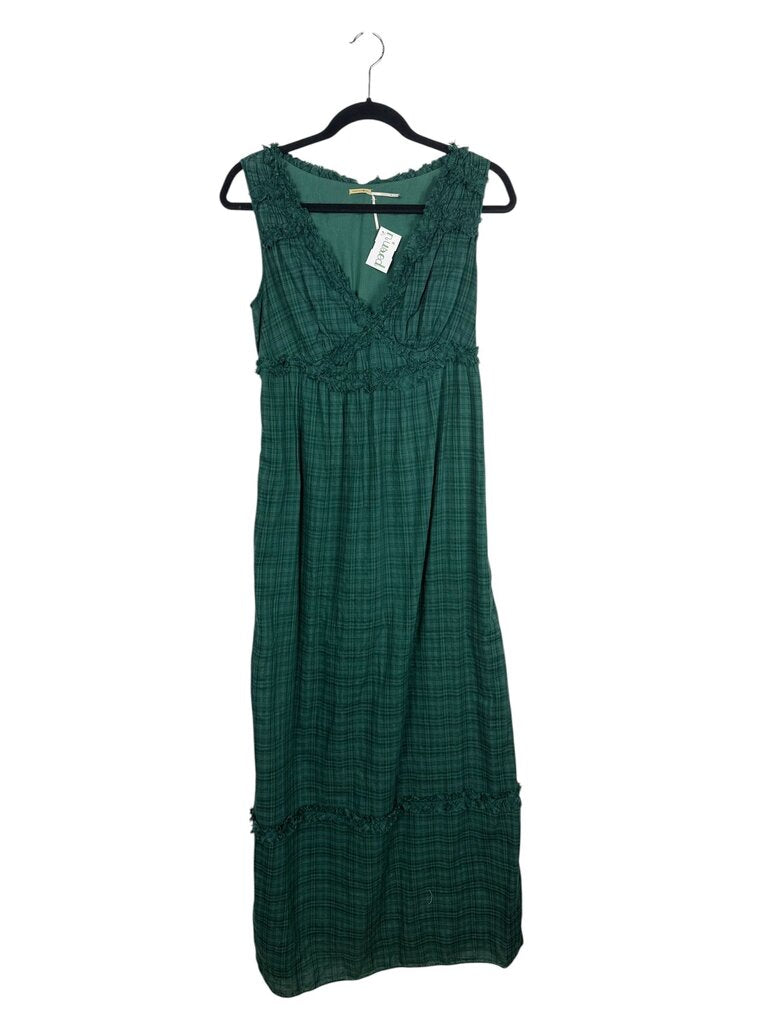 MAX STUDIO PLAID MAXI DRESS