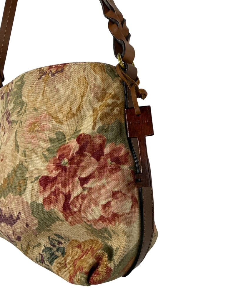 FOSSIL FLORAL TAPESTRY SHOULDER BAG