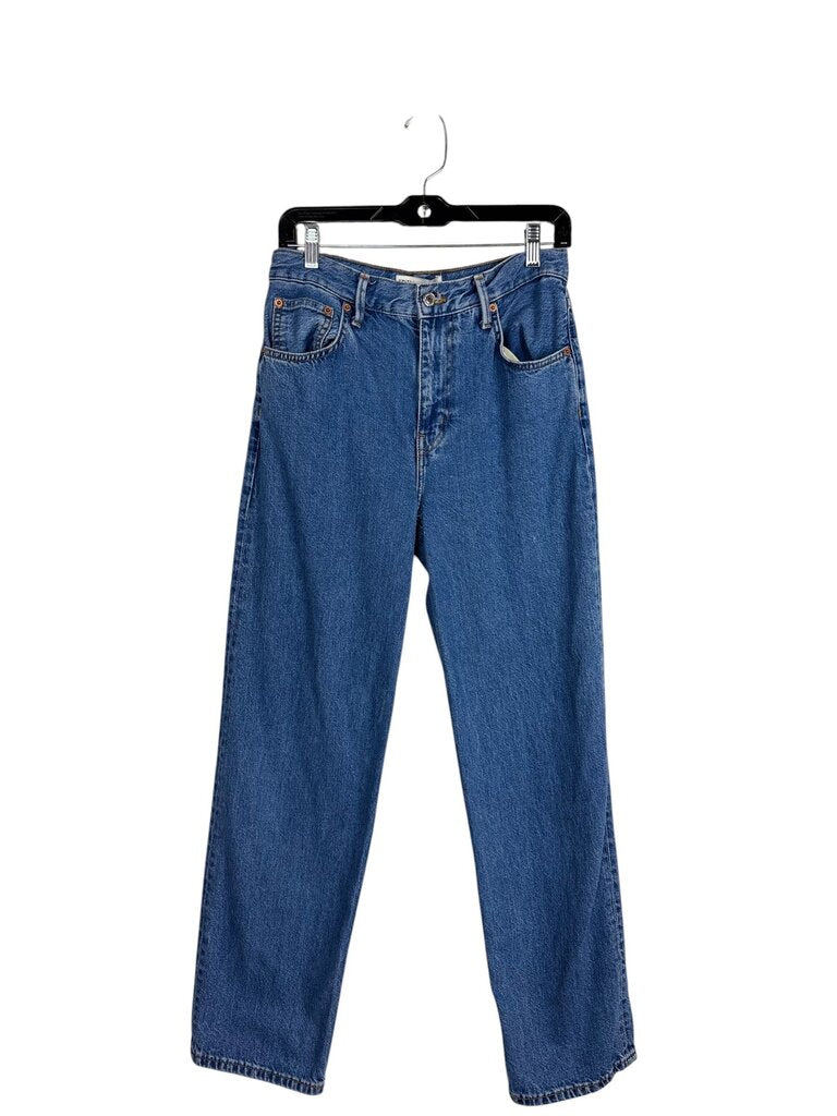 ZARA HIGH RISE TAPERED JEANS