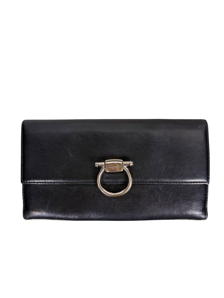 SALVATORE FERRAGAMO LONG LEATHER WALLET
