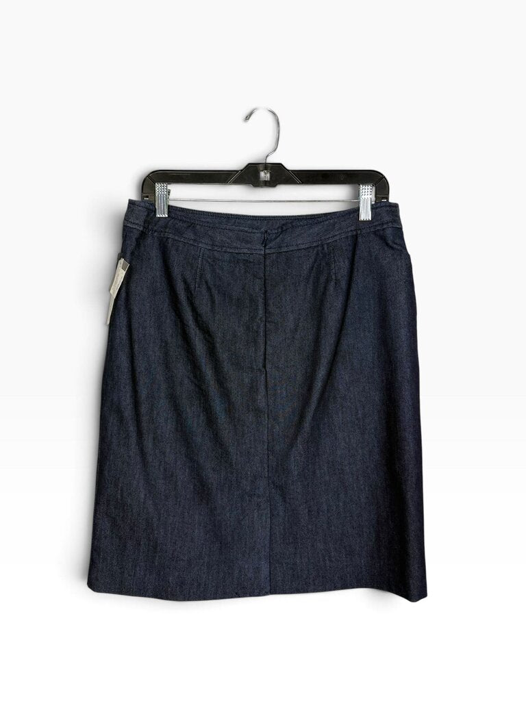 HALOGEN DENIM PENCIL SKIRT