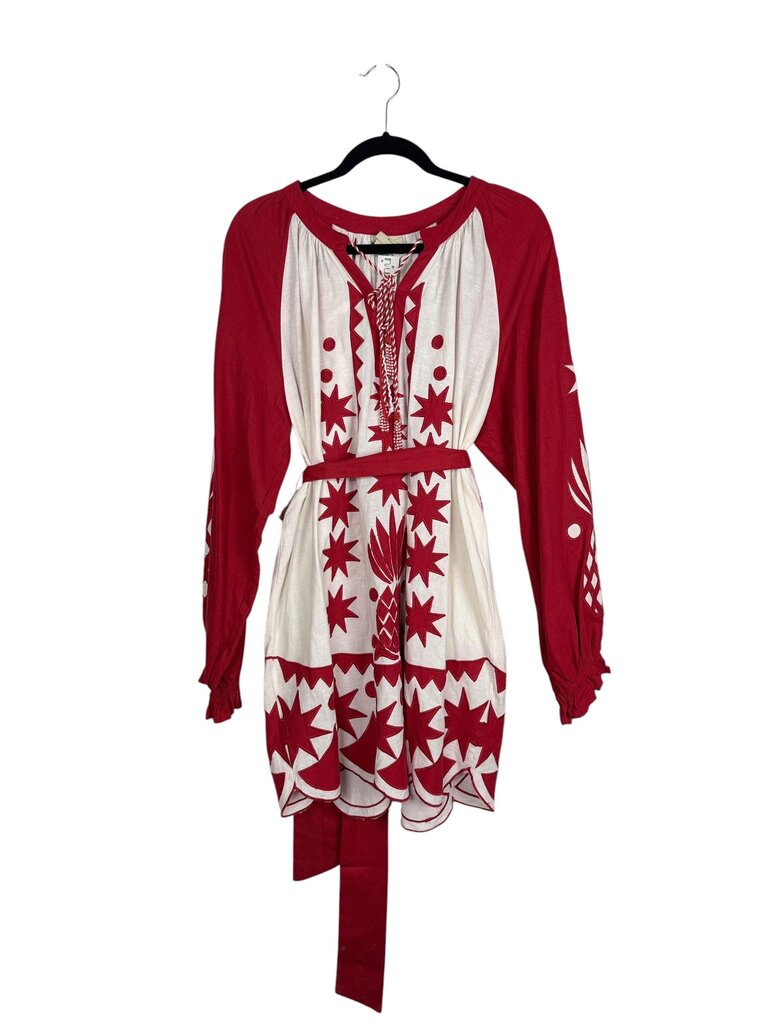 FARM RIO CUT OUT BELTED DRESS