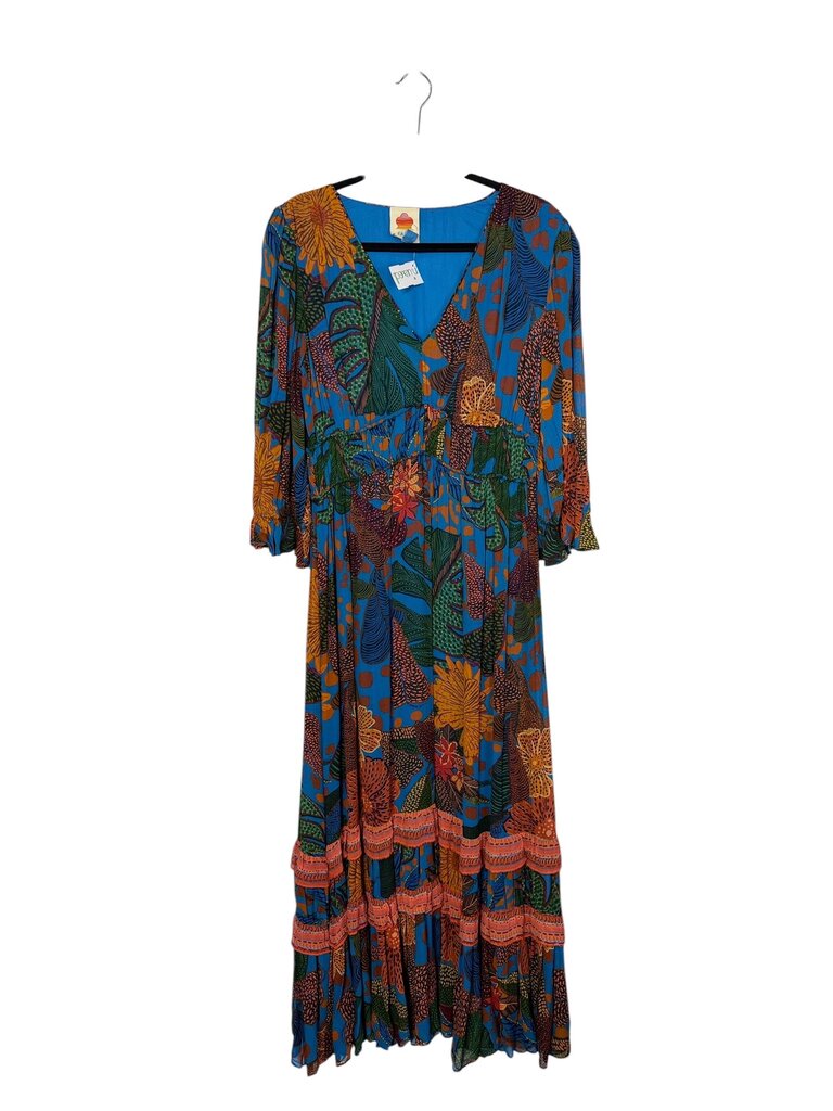 FARM FOR ANTHROPOLOGIE PRINTED MAXI DRESS