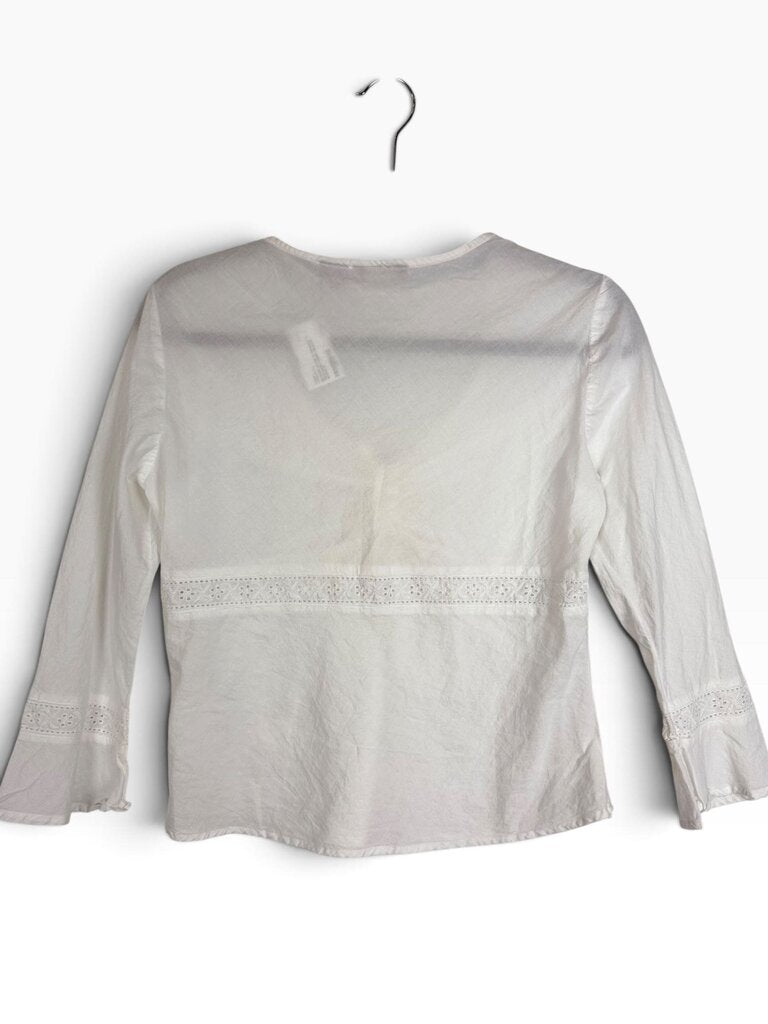 AT LAST & COMPANY EYELET BLOUSE