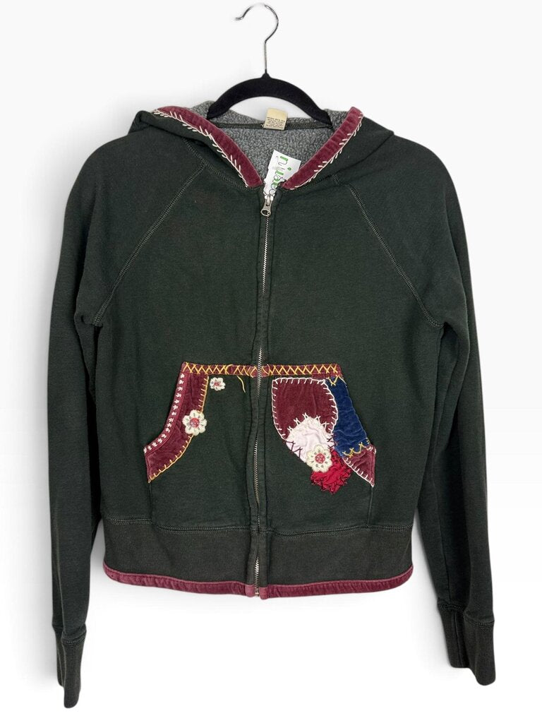 *AS IS* LUCKY PATCHWORK HOODIE