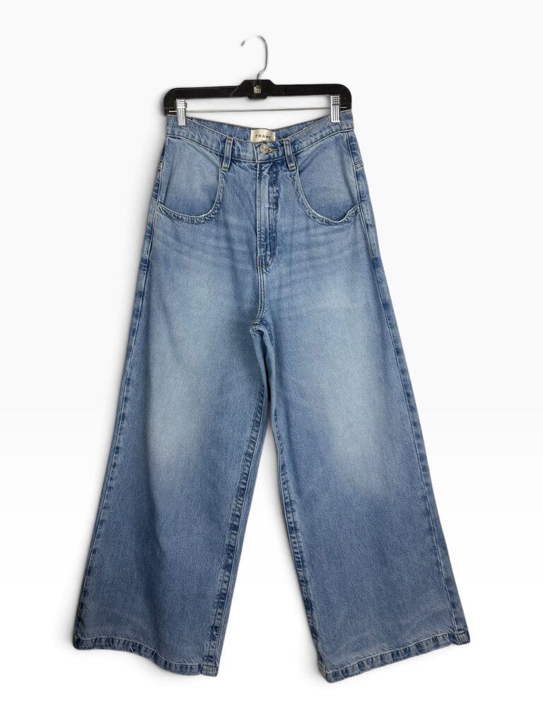 FRAME HIGH RISE WIDE LEG JEANS