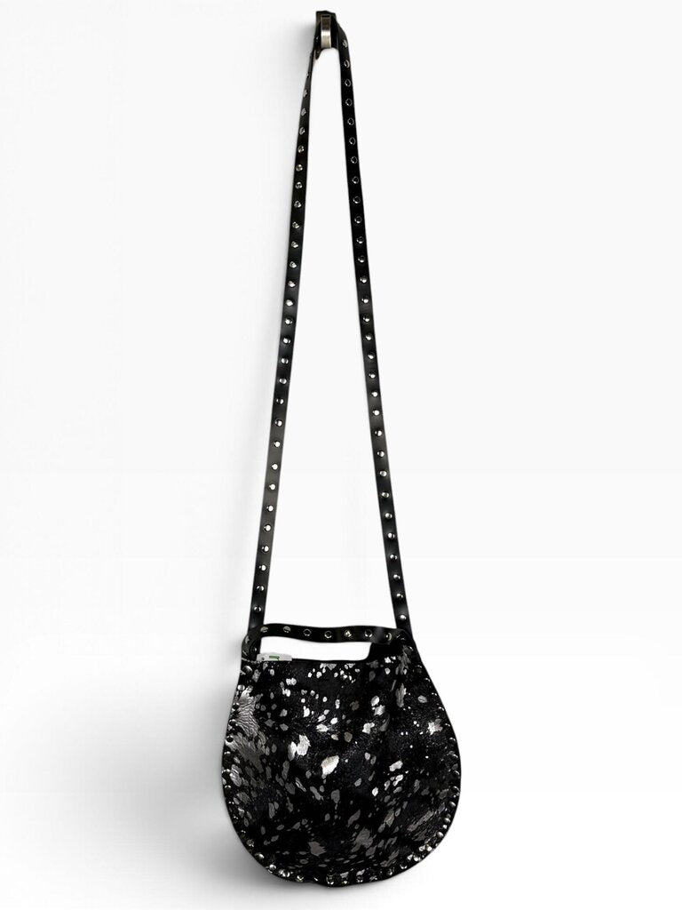 REBELLION ACID WASH COW LEATHER CROSSBODY