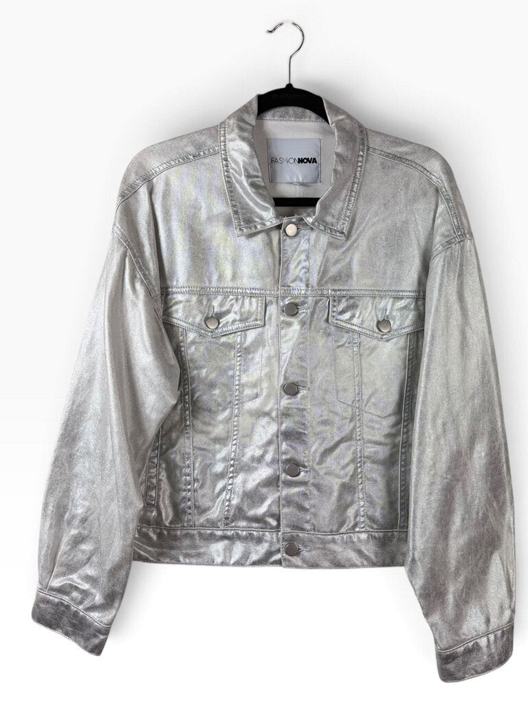 FASHION NOVA METALLIC JACKET