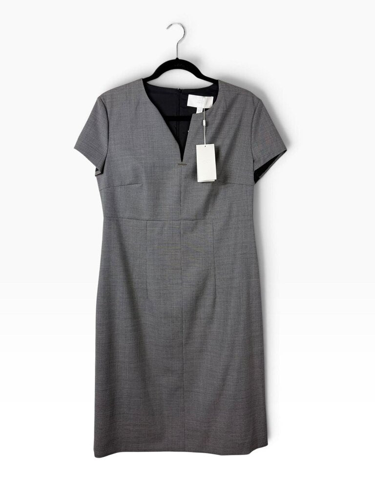 BOSS MICRO HOUNDSTOOTH SHEATH DRESS