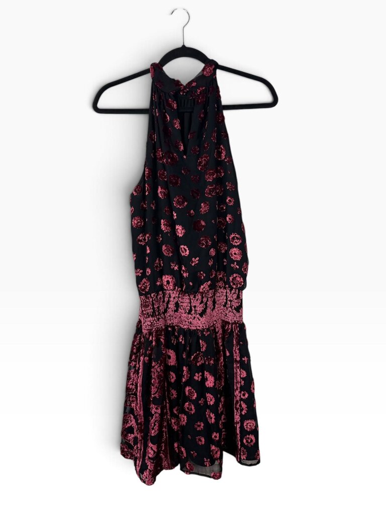 RAMY BROOK VELVET DROP WAIST DRESS