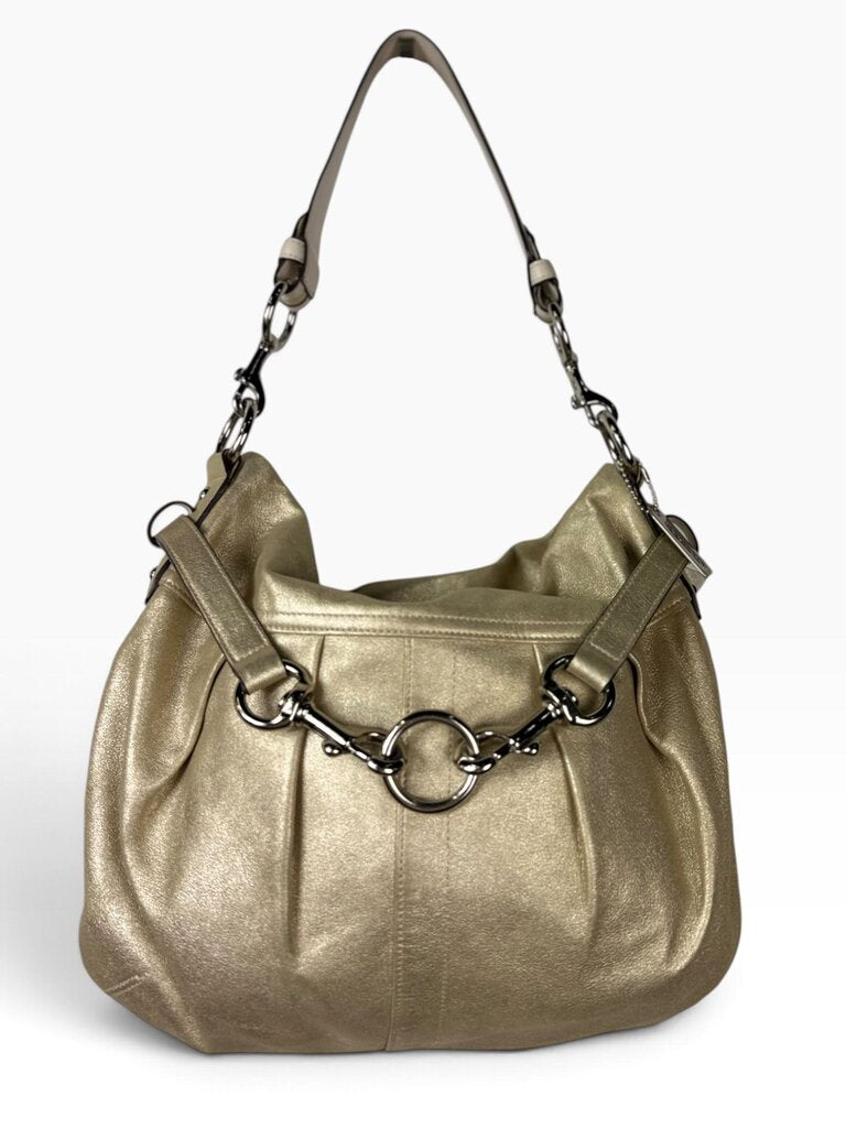 COACH METALLIC SHOULDER BAG